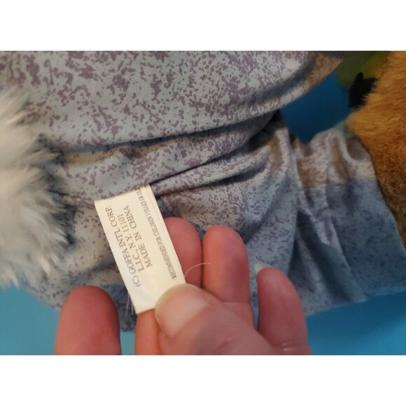 Vintage GOFFA 15" Sitting Bunny Rabbit & Honey Bee Embroidered Plush Stuffed - Picture 15 of 16